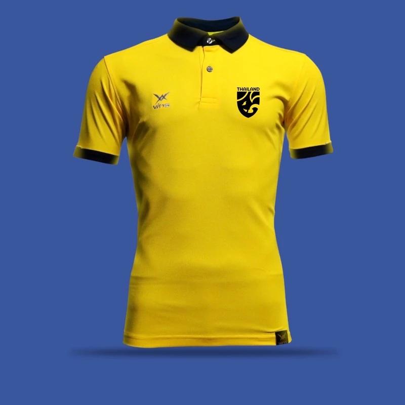 

Футбольная сборная Таиланда по футболу, футбольная майка, винтажная версия, быстросохнущая рубашка, поло, полиэстер, короткий рукав, форма, логотип слона, спорт на открытом воздухе XS