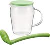 Iwaki Glass Syrup Pistachio Heat-Resistant Maker, Allentin, Green, 500ml, KT5052-G