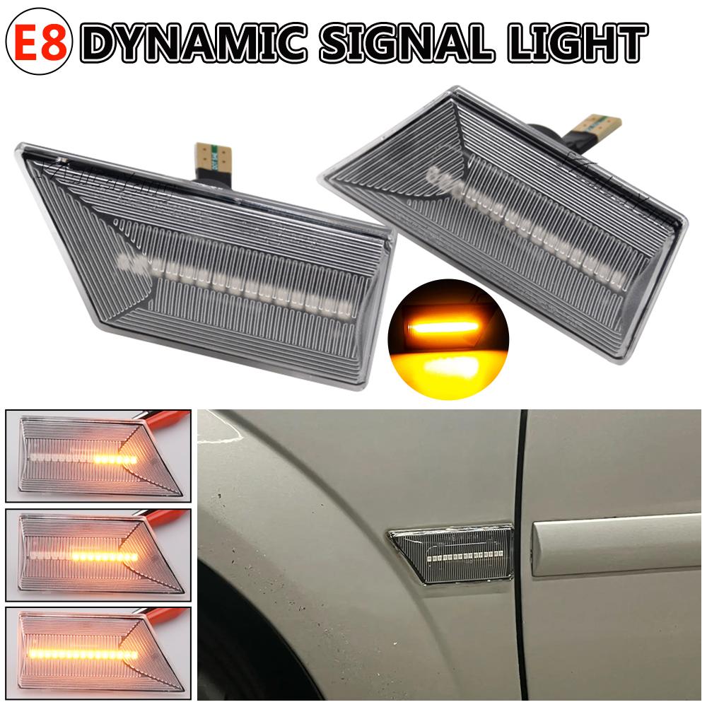 

2pcs Flowing Turn Signal Light Dynamic LED Side Marker Side Repeater Light Blinker for Opel Vectra C 2002-2008 Signum 2003-2008