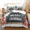 Christmas Theme 3D Printed Duvet Cover Microfiber Bedroom Decor Christmas Bedding Set Soft Breathable For Adult Student Gift Nan