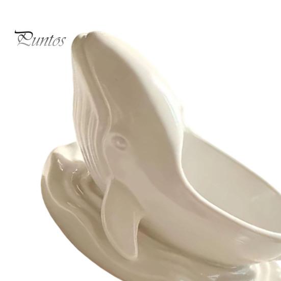 Ocean Themed Desk Organizer Whale Shaped Decorative Storage Bowl, Theme Jewelry Tray for Ring Earring Sturdy Sculpture Container Necklace, Candle