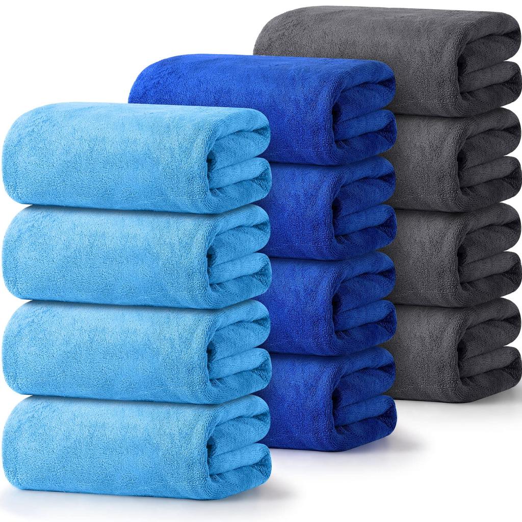 Multi-color 100% Cotton High Quality Face Bath Towels White Blue Bathroom Soft Feel Highly Absorbent Shower Hotel Towel
