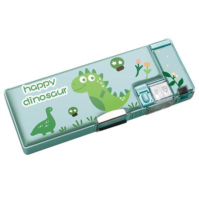 Pencil Bag Cute Cartoon Style Double Sided Inbuilt Sharpener Portable Large Capacity Large Pencil