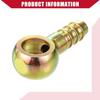 Hihaha Ball Head Oil Pipe Fittings/Fuel Pipe Joint Adapter for Car Motorcycle / 14mm Inner Diameter 12mm Outer Diameter/Bronze Color, Set of 4