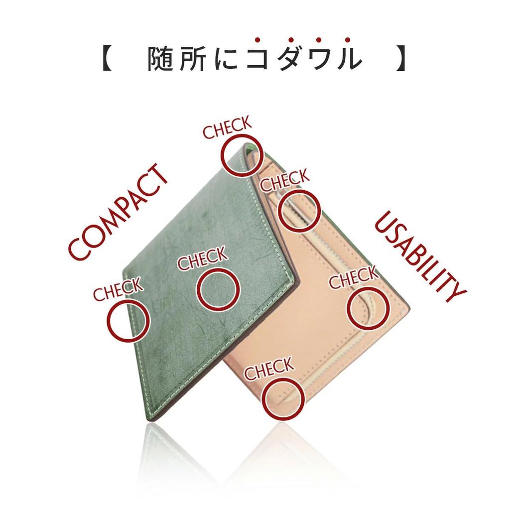 Dom Teporna Bifold Wallet for Men and Bridle Natural Green Women, Leather, Leather, L-Shaped Zipper,