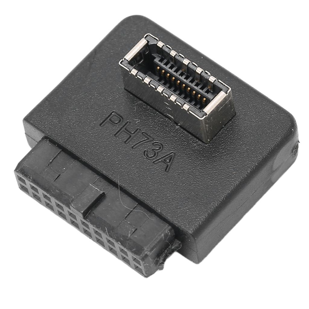 USB Front Panel Adapter 90 degrees  ABS Wide Applicability USB3.0 20pin to TYPE E Header Adapter for Mainboard