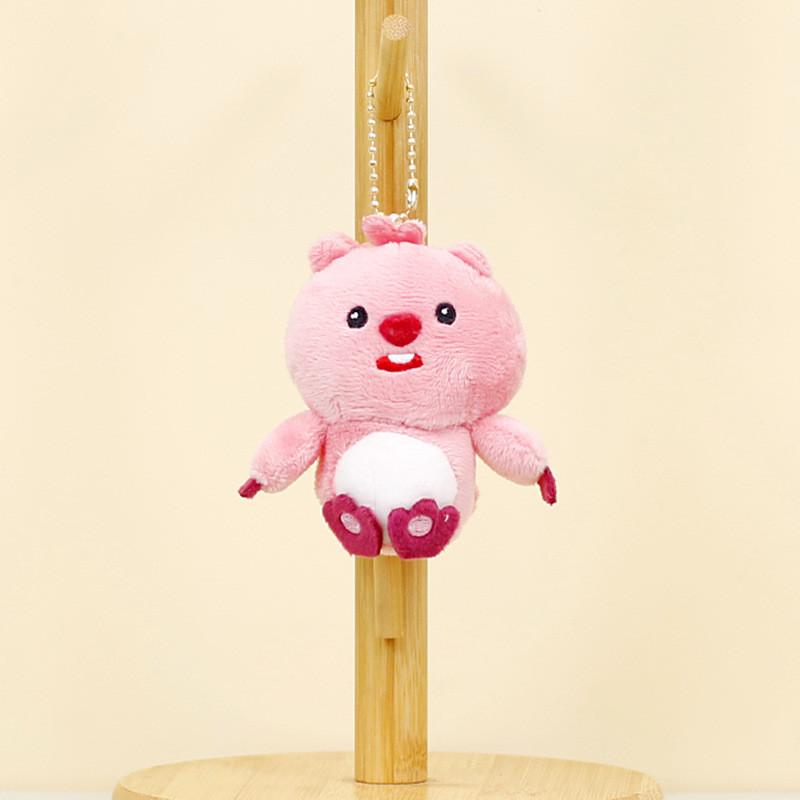 Soft Plush Keychain Animal Doll For Girls Bags Cute Rabbit Frog Bear Adornments