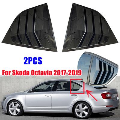 Per Skoda Octavia MK3 2013-2019 Copri Otturatore a Lamelle per Lunotto Posteriore Auto, Deflettore Laterale, Tapparella, Adesivo Decorativo, Accessori Esterni in ABS