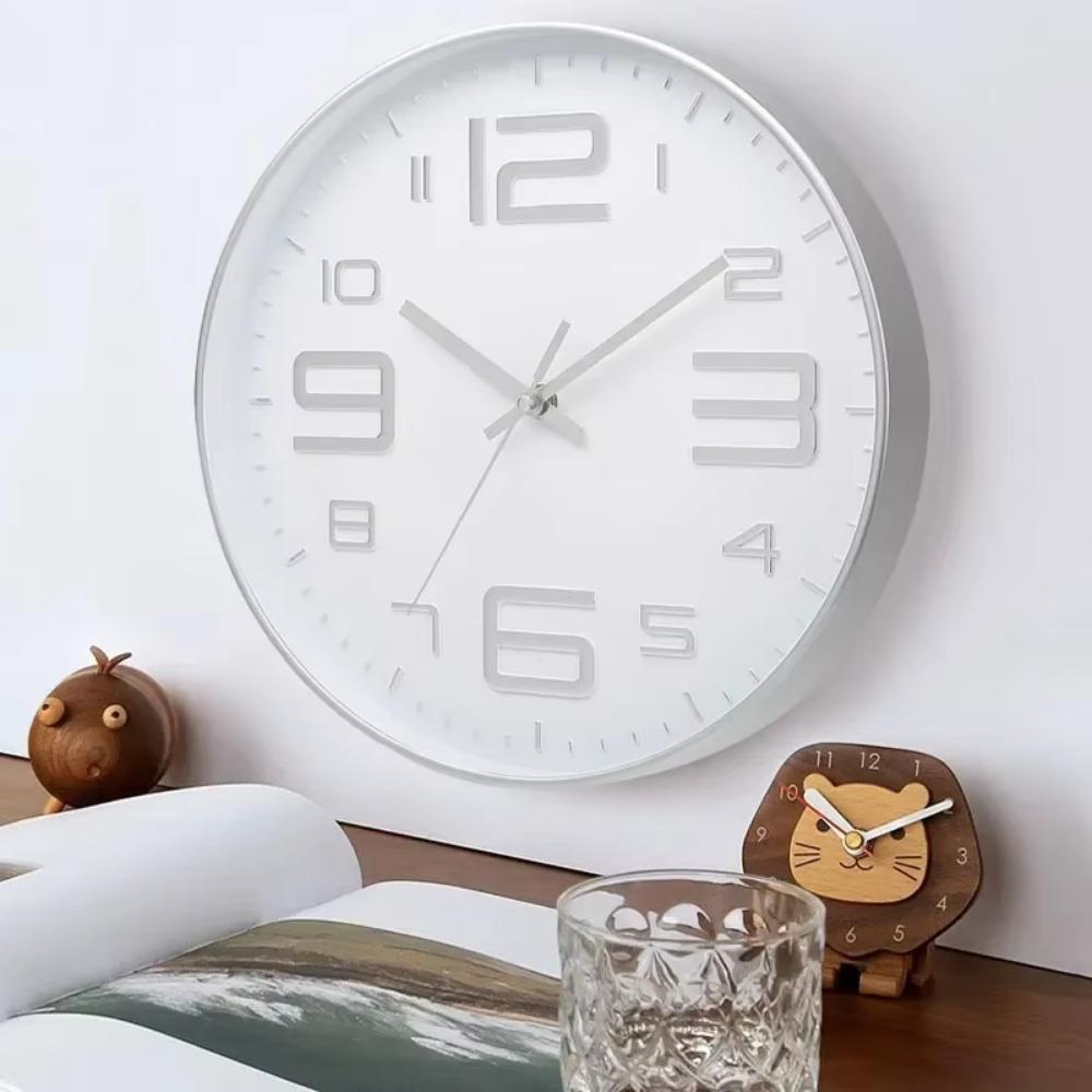 Mute Nordic Wall Clock Unique Wall Hanging Clock Minimalist Digital Clock  Household