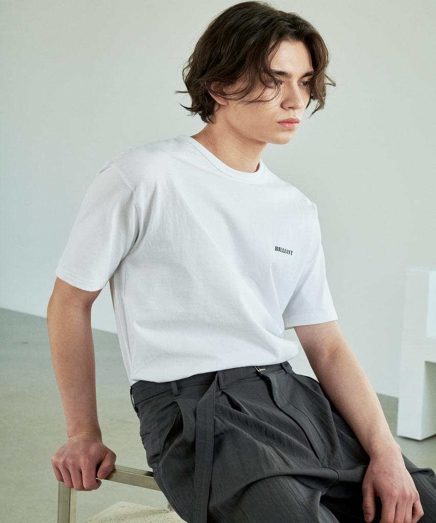 BILLIANT Belted Wide Slacks_Charcoal