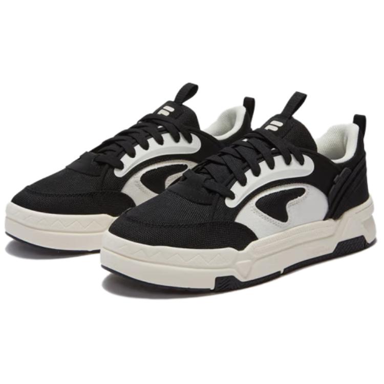FILA Fusion Bank DX Comfortable Versatile Durable Low-Top Skate Shoes Women sneaker Black T12W432315FBA