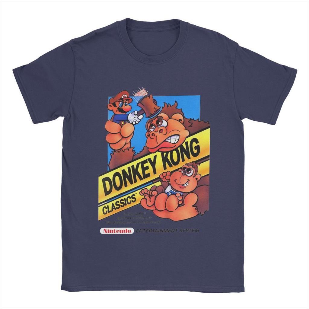 Donkey Kong Funny Hammer Game Merch T-Shirt Men Women Funny Cotton New Arrival Clothes