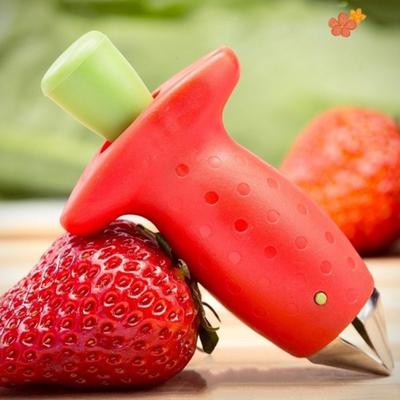 1/2/4 Pezzi Snocciolatore di Fragole Strumenti per Snocciolare Frutta Compatto Portatile Facile da Pulire Snocciolatore di Fragole Multifunzionale Rimuovi Gambo