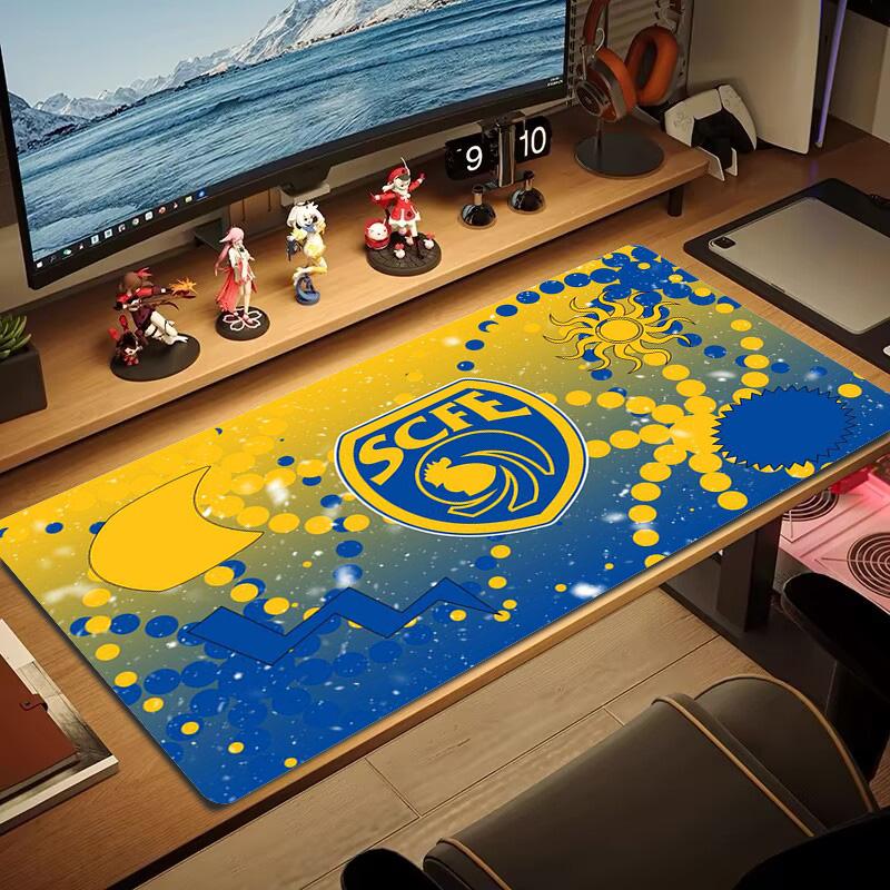SAMPAIO CORREA-RJ Color Mouse Pad Large Gaming Table Cushion Non-slip Laptop Tablet Big Mousepad XXL Mat Mini PC Playmat With Lock edge