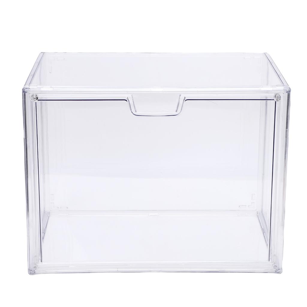 Figures Display Case Transparent Acrylic Airtight Stackable Figures Showcase for Dolls Collectibles Books