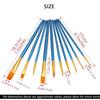 30Pcs Painting Brushes Set Art Round Flat Hair Nylon Hair Paint Brush Pen For Oil Acrylic Watercolor School Art Supplies