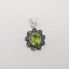 Green Peridot Gemstone 925 Sterling Silver Jewelry Stylish Pendant 1.37" Gift For Her CP-40-4