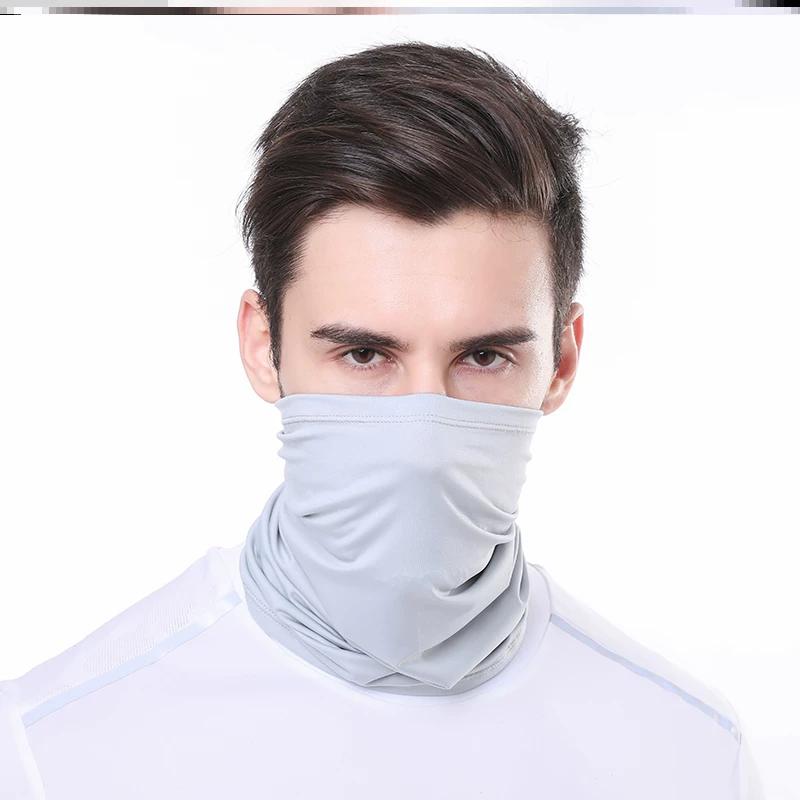 Sonnenschutz-Nackenschal für Herren, Outdoor-Gesichtsmaske aus Eis-Seide, Staubdichte Radfahrer-Nackenbedeckung für Herren, Fischerei-Kopftuch