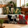 Funny Skeleton Flame Smoke Cushion Cover Best Home Office Coffee Pillow Sofa Printing Decoration Room Shop Car Nordic Simplicity