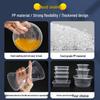 ZISIZ Disposable Rectangular Plastic Lunch Box