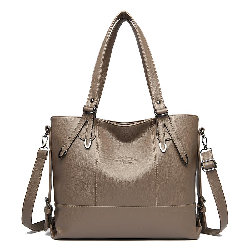 Stylish Faux Leather Shoulder Bag Women's Large Capacity Tote Bag