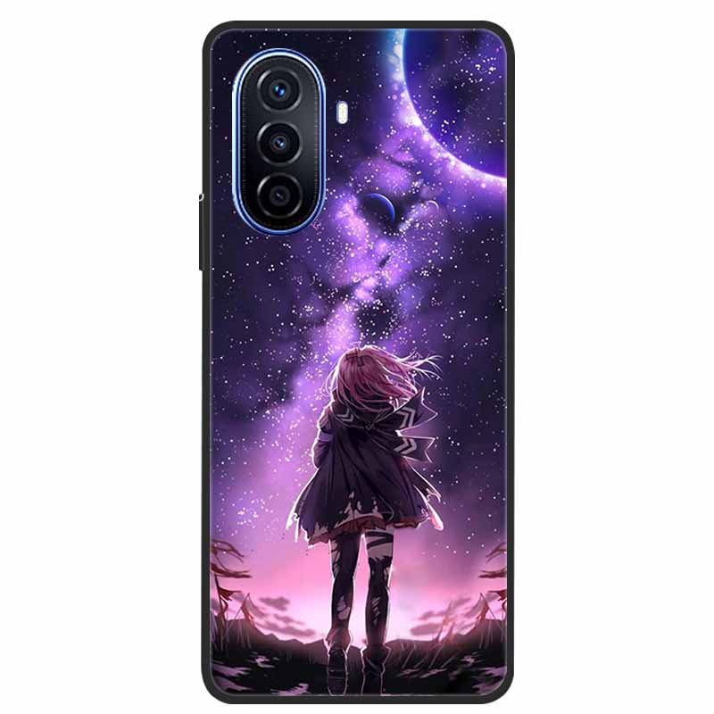For Huawei Nova Y70 Plus Case Wolf Black Silicone Soft Phone Case For Huawei Nova Y70 Back Cover Case NovaY70 Y 70 Funda Coque