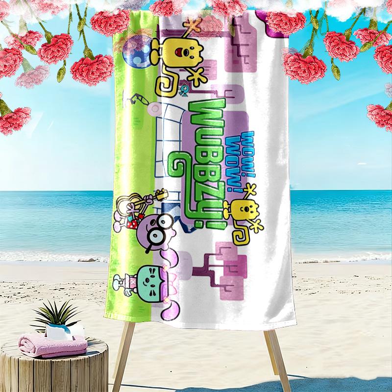 Wubbzy 2D Flat Print Beach Towel, Large Soft Quick Dry Towel for Beach Camping Swimming.NSTJ0928380