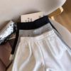 Women's High Waist Lace Patchwork Wide Leg Shorts Casual Loose Fit Summer Short Pants