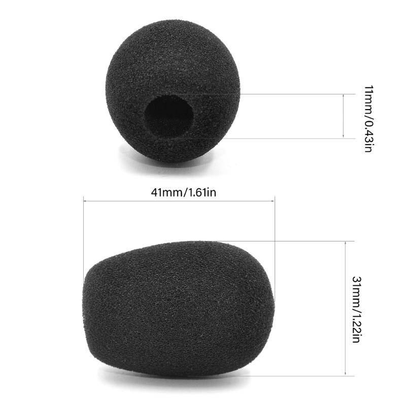 Sponge Mic Windscreen Cover Sponge Blocking Wind Noise Reduces Noise for V2X Enhances Speech