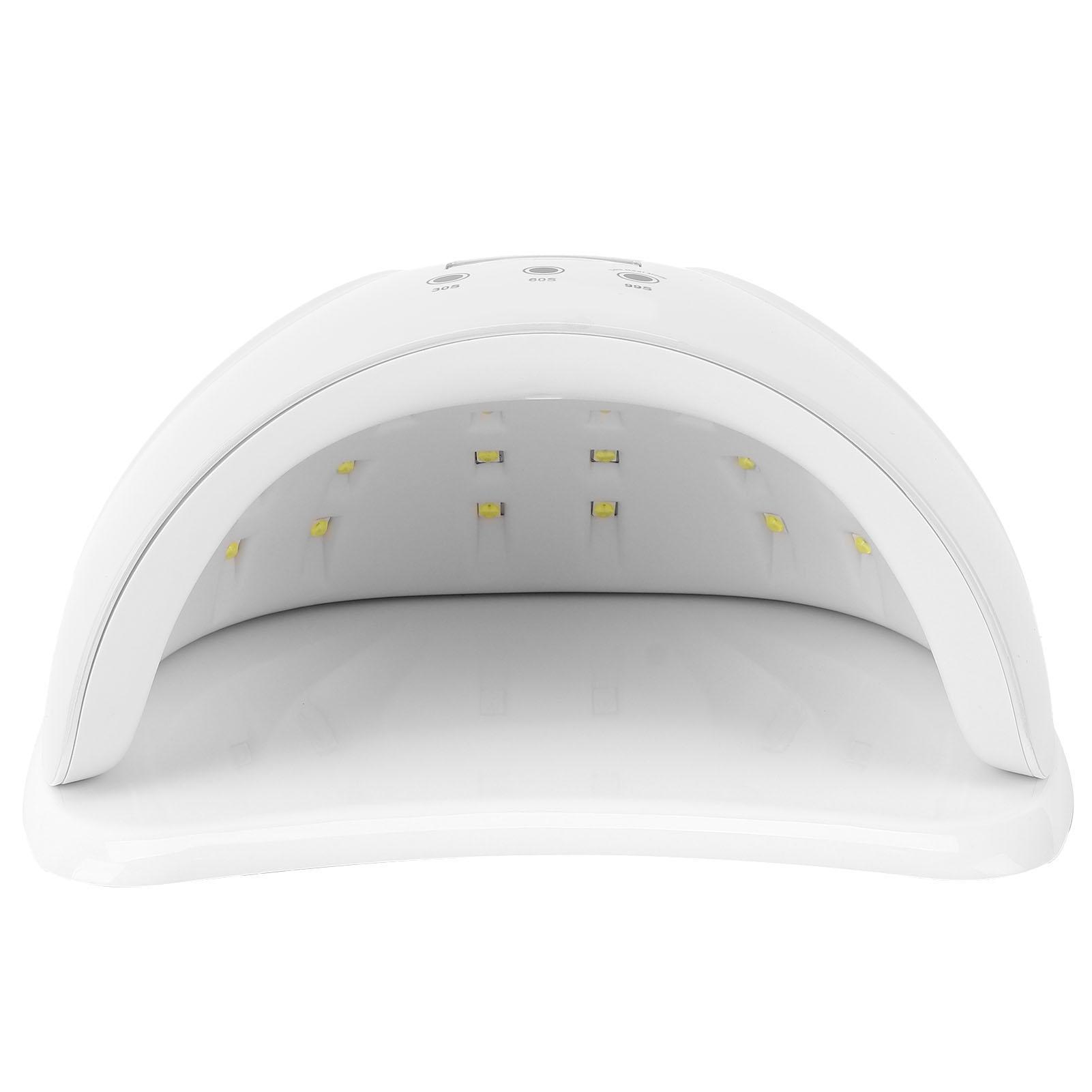 

Быстрая профессиональная светодиодная сушилка для ногтей, фототерапия, сушка гель-лака, 48 Вт, 100–240 В, розовая вилка США EU Plug белый