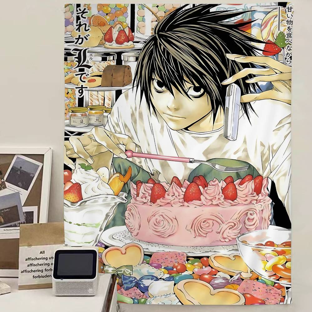 Hot Anime Death Note Hanging Bohemian Tapestry Bohemian Wall Tapestries Mandala Cheap Hippie Wall Hanging