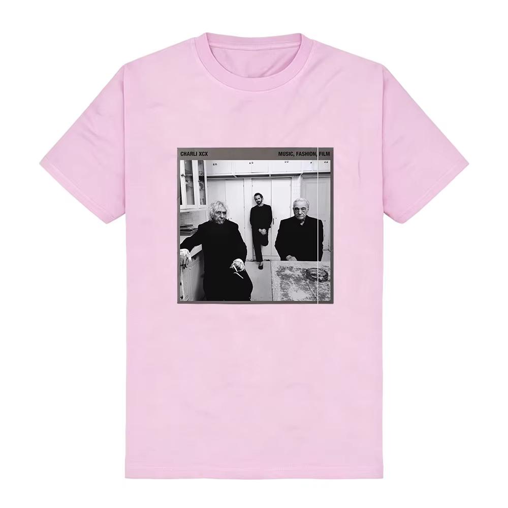 2026 Summer Fashion Trendy Tee Music, Fashion, Film Album Design Tees Singer CHARLI XCX Graphic Print T-shirt Cotton Short Sleeve