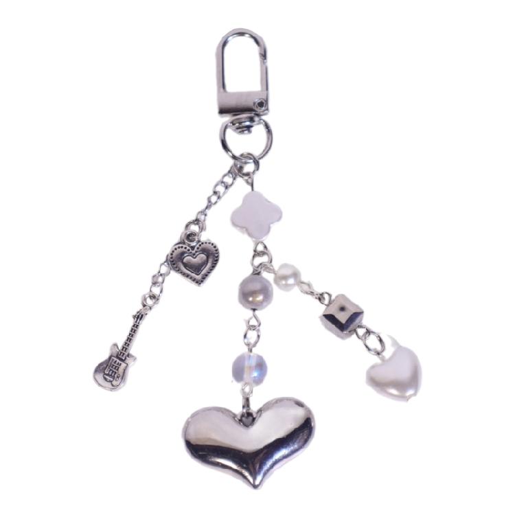 Elegant Beaded Mobile Phone Lanyard Handmade Beaded Keyring Accessory for Women