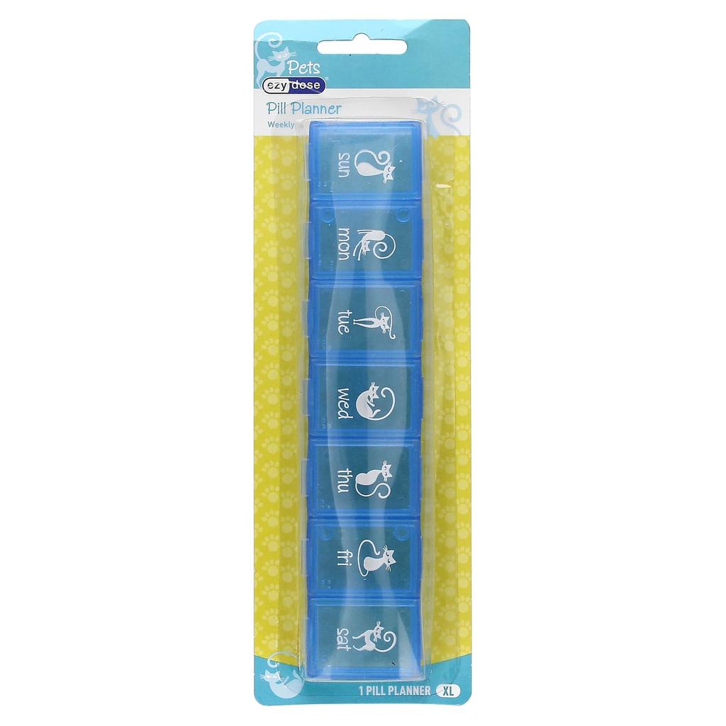 Pets, Weekly Pill Planner, Cat, Xl, 1 Count