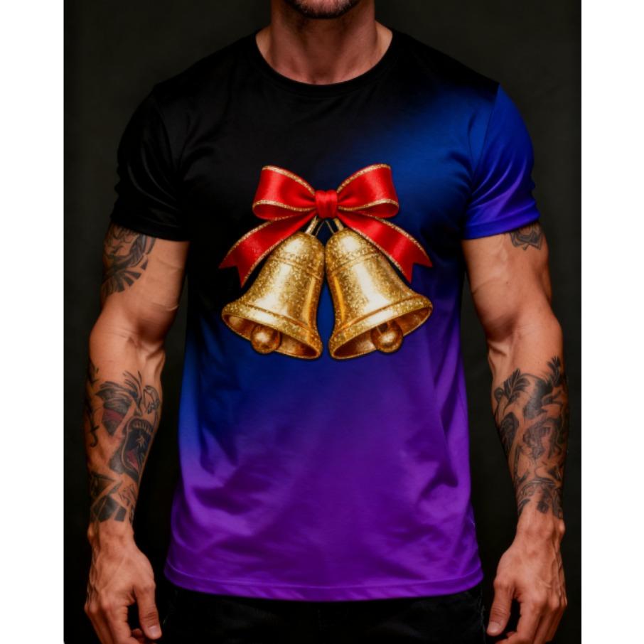 Weihnachtsbaum Herren Casual 3D Druck Locker Rundhals Kurzarm T-Shirt Top