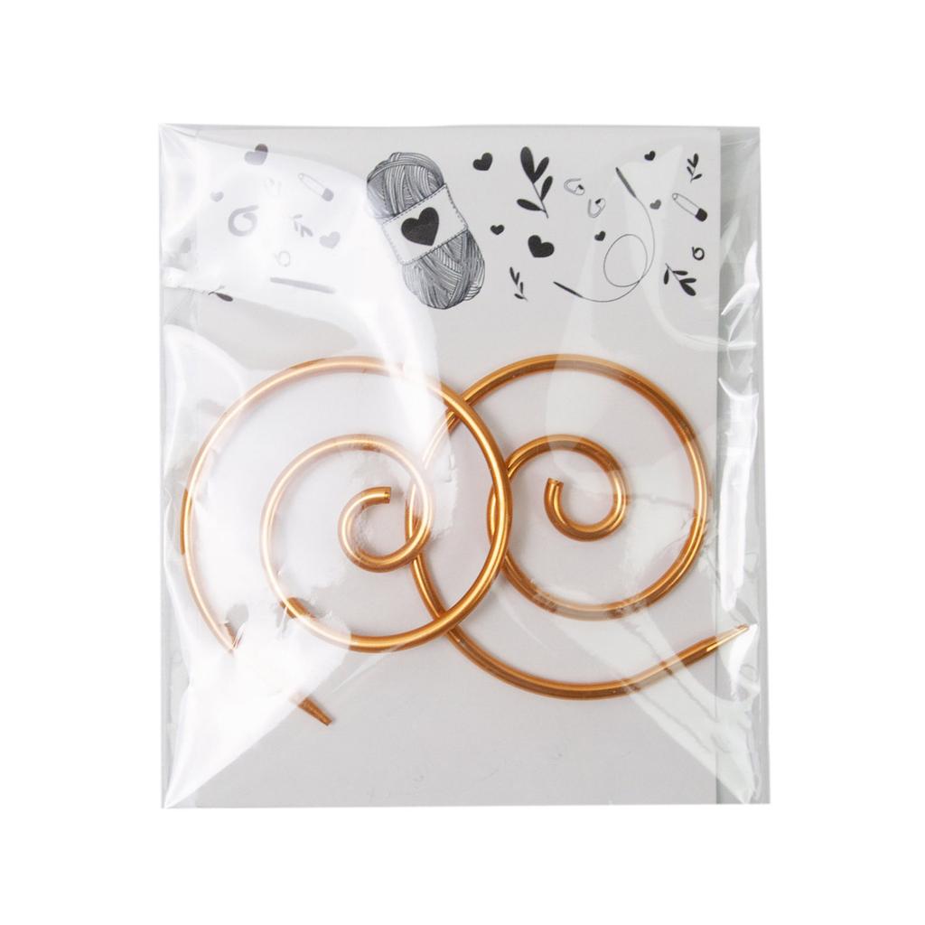 2Pcs Metal Stitching Marker Colorful Stitching Marker Rings Locking Stiching Marker Rings Knitting Marker for Crocheting