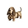 Hundefigur Vintage Slidt Bordplade Dekoration til Entré Hylde