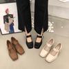 French Single Shoes Retro Mary Jane Shoes Children's High Heels 2025 Popular Spring and Autumn Evening Brown Small Leather Shoes