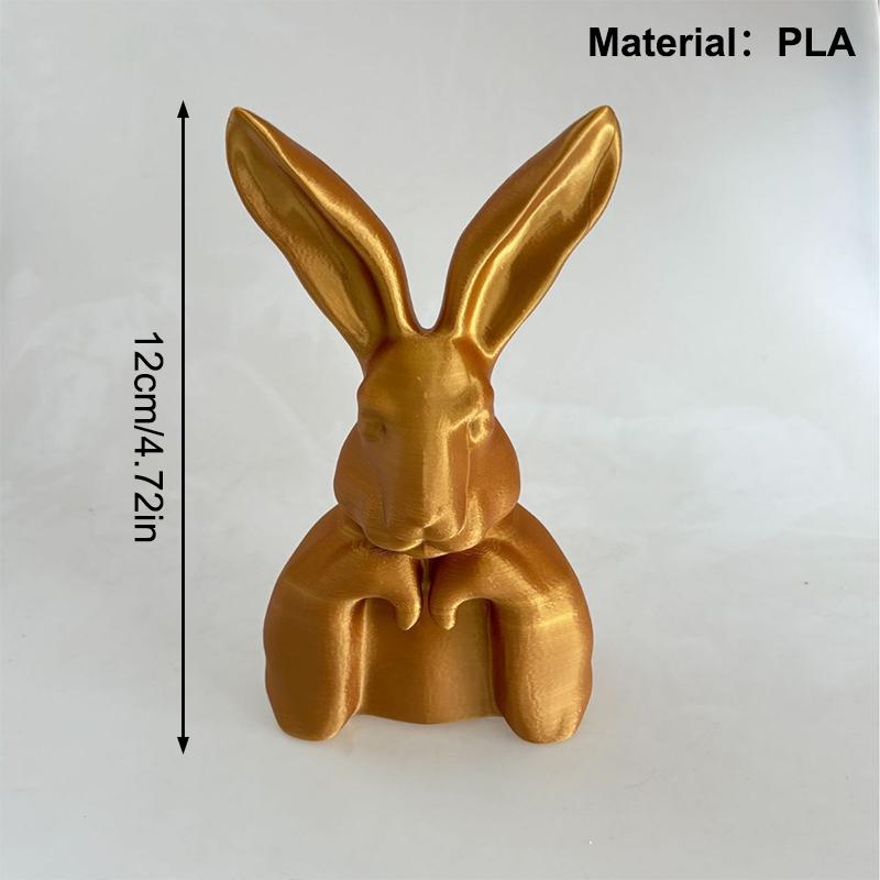 

Золотая Смоляная Зайка Настольный Декор, Золотая Полирезиновая Зайка Декор Фигурки Кроликов, Весенние Зайчики Пасхальное Украшение B