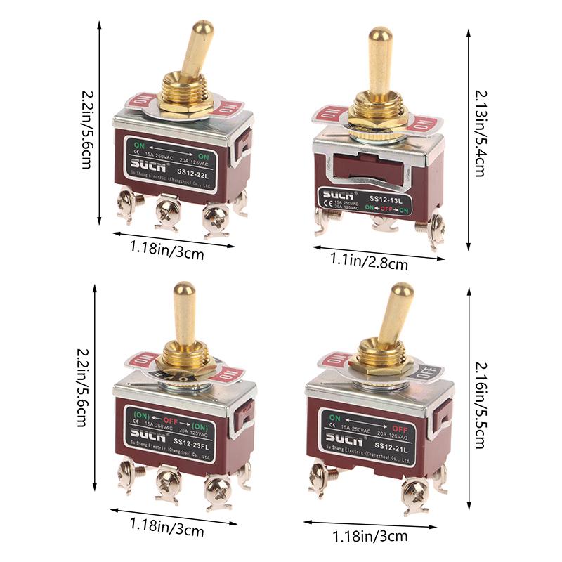 Toggle Switch Welding Straight Leg Rocker Lever Ss12-21L Ss12-13L Ss12-23Fl Ss12-22L 3/4/6 Foot 3/2 Gear Power Toggle Switch