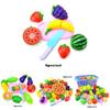 Colorful Kitchen Play Toy Set With Premium Quality Fruit And Vegetable Cutting Pieces