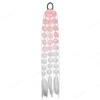 Synthetic 1Pcs Ponytail Extension Corlorful Bubble Braid Long Lantern Braided Ponytail with Hair Tie Straight Hairpieces