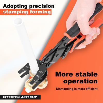 Pipe Disconnect Plier 1/2" 3/4" 1" Push To Connect Removal Tool Disconnect Tongs Fitting Disconnect Tong for PEX PVC Copper Pipe