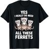 Best Ferret Art For Men Women Kids Pet Ferret Lovers Ferret T-Shirt(1)
