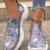 Leisure Sports Casual Shoes for Women - New Style, Fashionable, Halloween-themed, Flat Sole, Large Size, One-piece Slip-on Women's Shoes