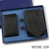 Tie Square Cufflinks 3-Piece Suit Retro Striped Hand Tie High-End Gift Box Set