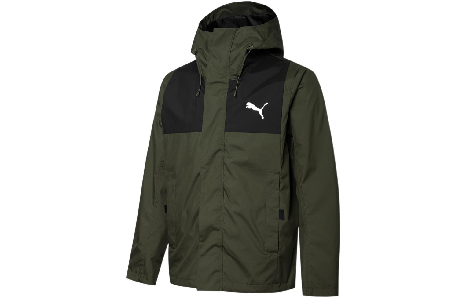 PUMA Outdoor Hiking Windproof Abrasion Resistant Thermal Windbreaker Jacket Men s Green 848287-02 S