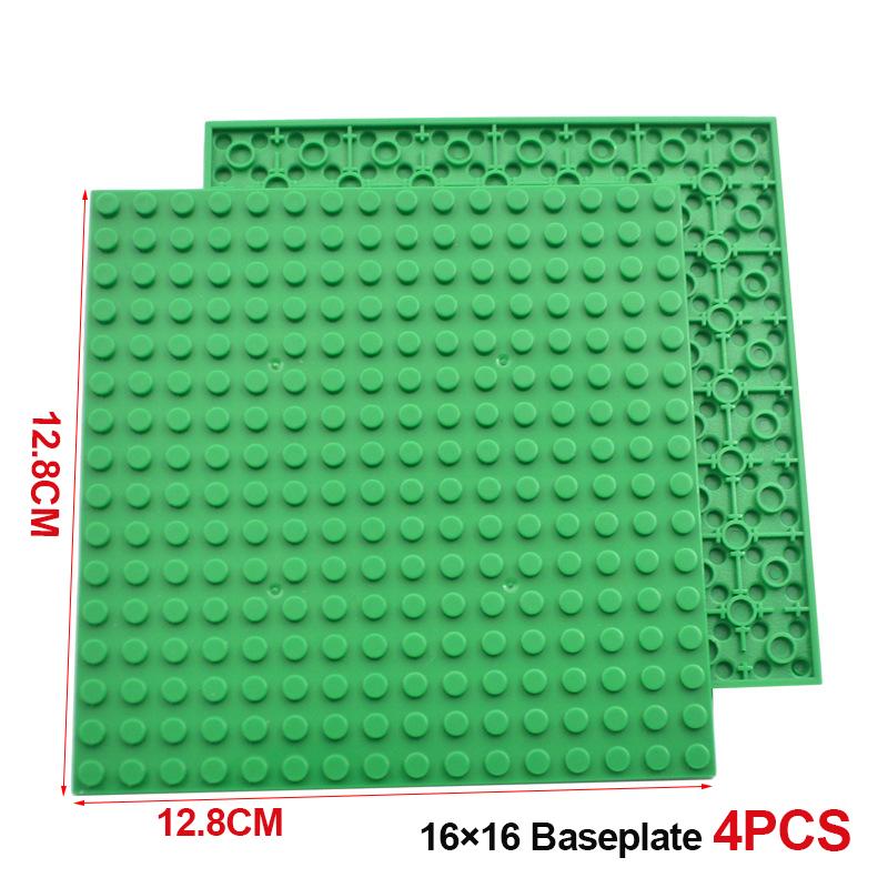 Building Blocks Double-sided Base Plate 16x16 91405 Assemble Parts MOC Bricks Baseplate Idea House Construction Board