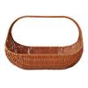 Imitation Rattan PP Picnic Basket Simple And Sturdy Comfortable Grip Handheld