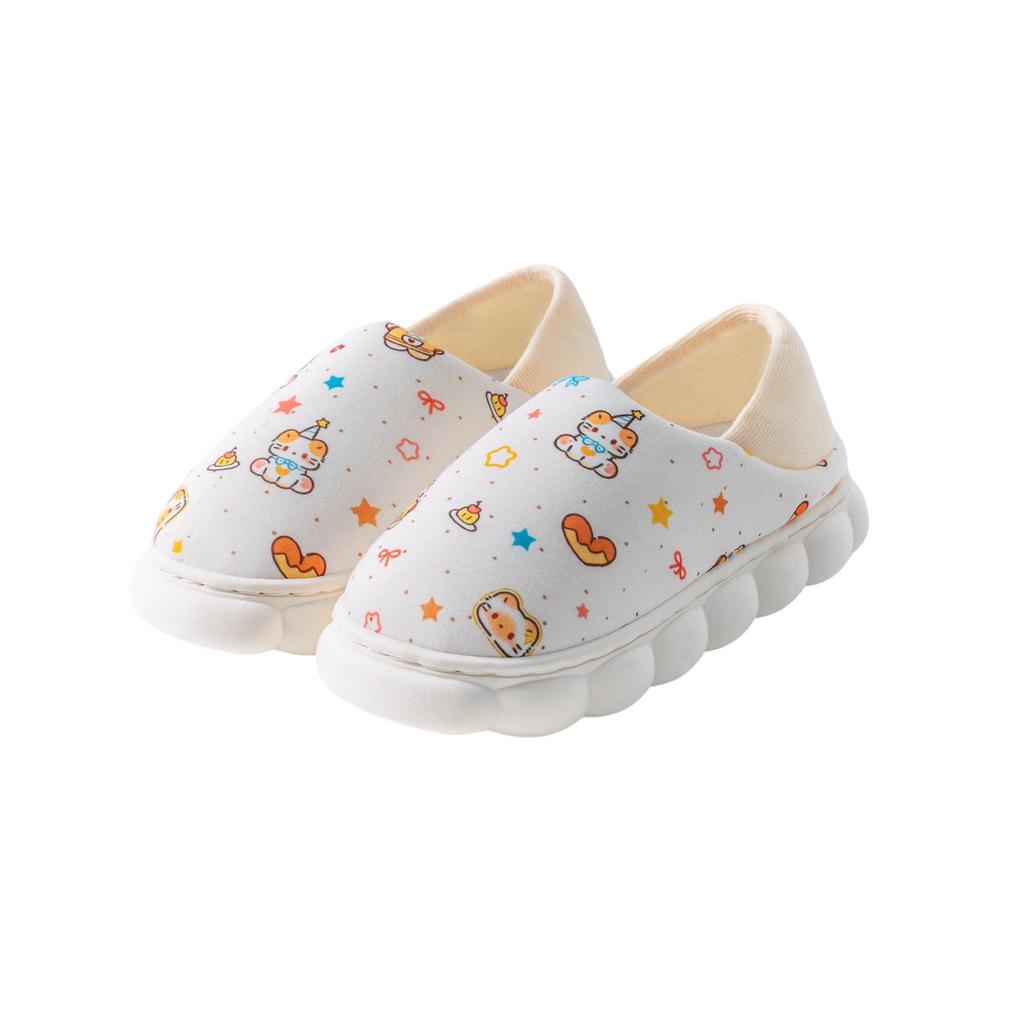 Women's High-Top Cotton Slippers, Winter Non-Slip Indoor/Outdoor, Thick Plush, Full-Wrap, Casual Warm Shoes